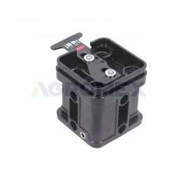 Hydraulic distributor joystick base