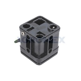 Hydraulic distributor joystick base