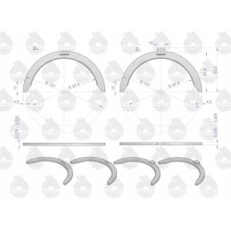 Set of half rings n 0 75 iii cut 91250624
