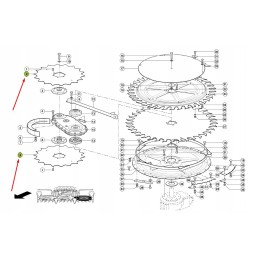 Claas 996539 cutting disc scraper wheel