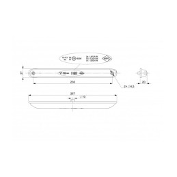 LED rear combination lamp 12v 24v hor 86