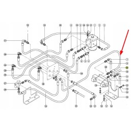 326526 0 hydraulic hose of the steering system