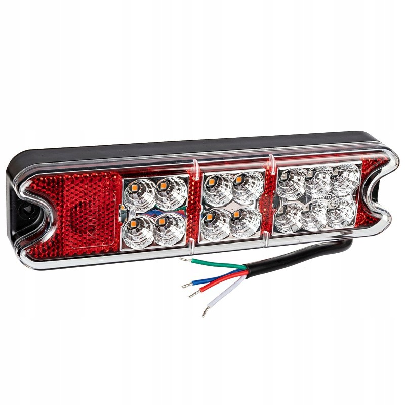 Combined rear lamp 18 LED 12v 24v, small trailer
