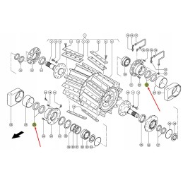 Claas quantum 212640 sealing ring