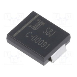 1 pcs x DIOTEC SEMICONDUCTOR - S8J - Diode: rectifying, SMD, 600V, 8A, 1.5us, SMC, Ufmax: 0.98V, Ifsm: 400A