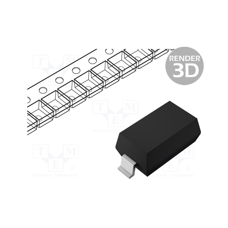 5 pcs x MICRO COMMERCIAL COMPONENTS - MMSZ5238B-TP - Diode: Zener, 0.5W, 8.7V, SMD, , SOD123, single diode, 3uA