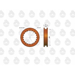 Sliding sleeve of the intermediate gearbox C 385 Ursus