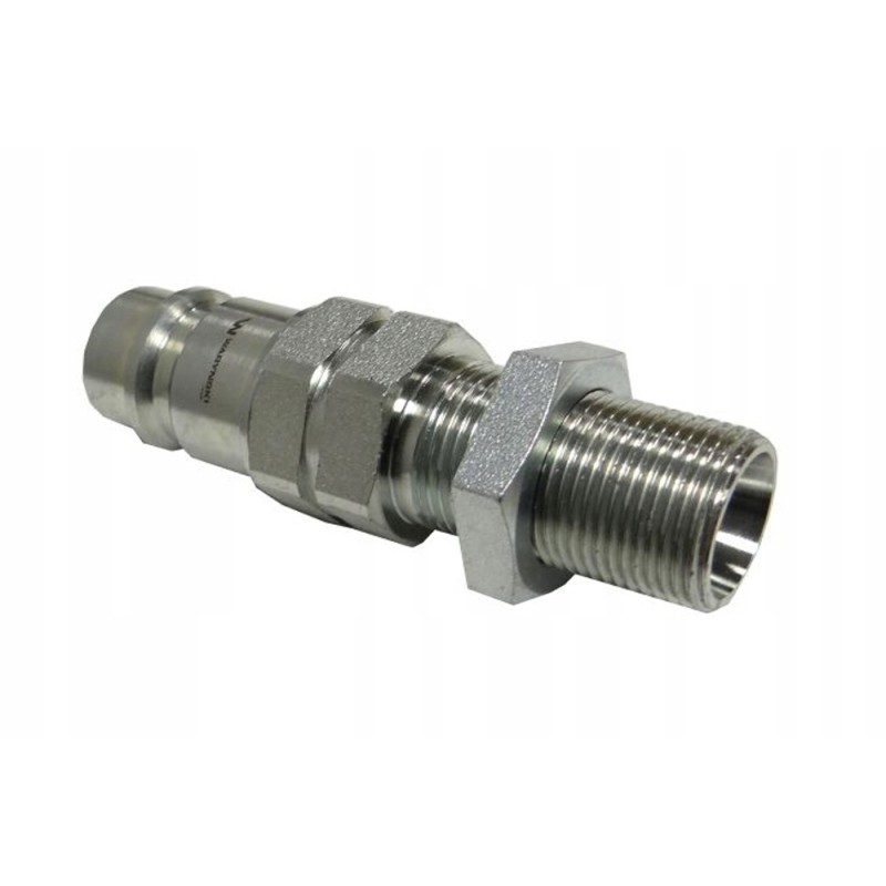 Hydraulic quick connector long plug m22x1 5 external