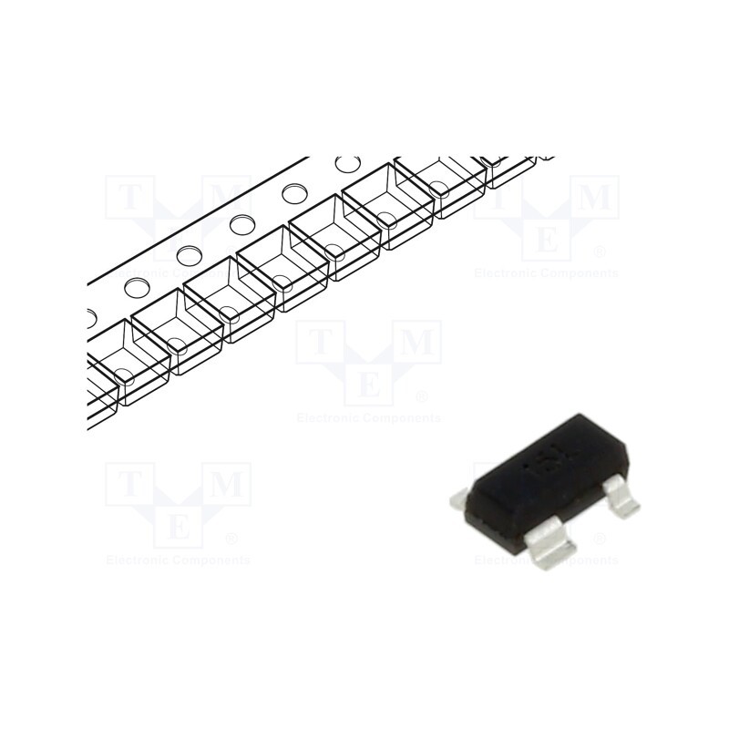 1 pcs x SEMTECH - LCDA15C-1.TCT - Diode: TVS array, 16.7V, 15A, 500W, bidirectional, SOT143, Ch: 1