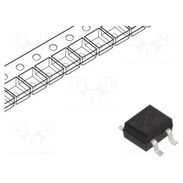 5 pcs x DC COMPONENTS - B10S - Bridge rectifier: single-phase, 1kV, If: 0.5A, Ifsm: 30A, DB-1MS