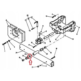 Flat axle spacer ring c330 c360 1 5mm