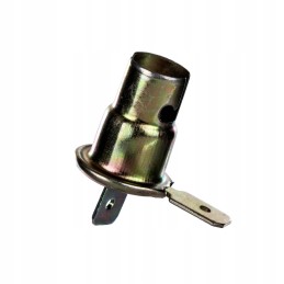 Metal bulb holder with 2 pins