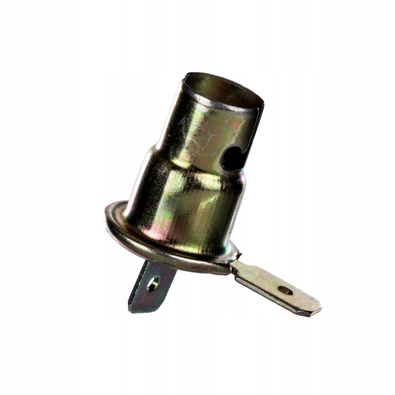 Metal bulb holder with 2 pins