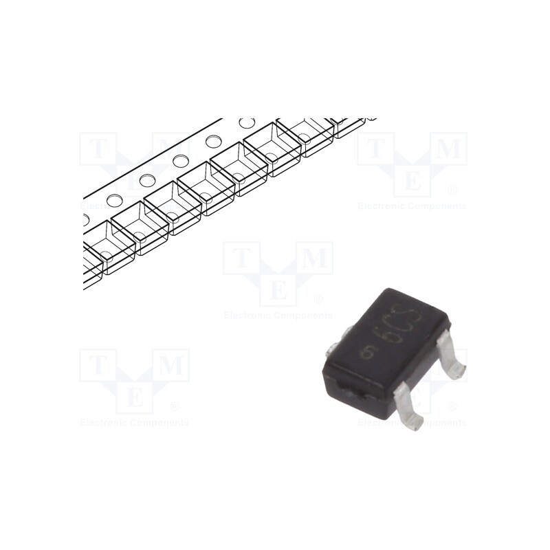 25 pcs x DIOTEC SEMICONDUCTOR - BC817-25W - Transistor: NPN, bipolar, 45V, 0.5A, 200mW, SOT323