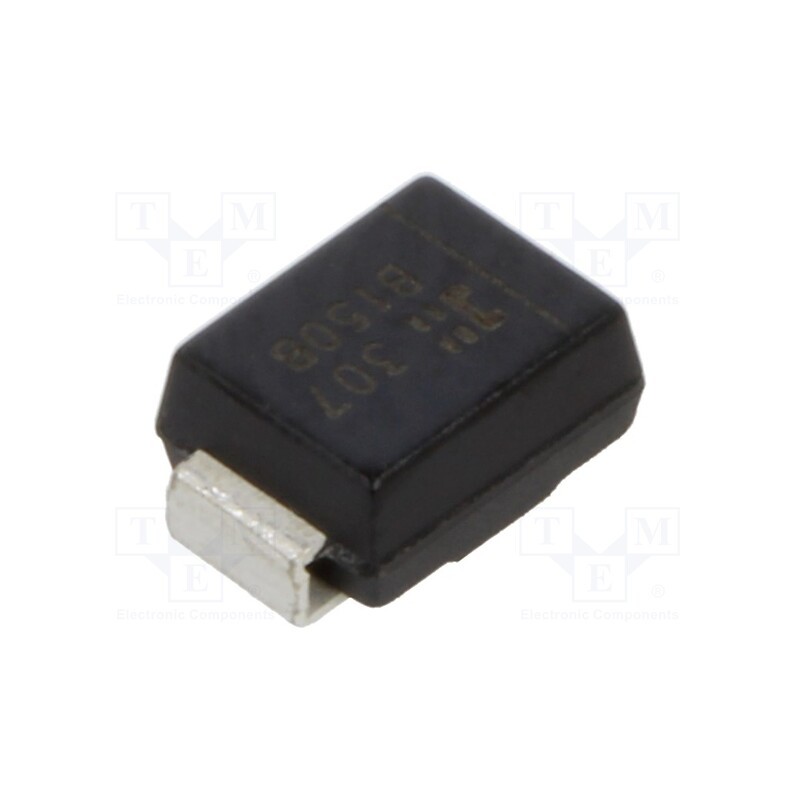 10 pcs x DIODES INCORPORATED - B150B-13-F - Diode: Schottky rectifying, SMD, 50V, 1A, SMB,