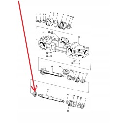 Lca62663 gear bevel gear with 14th gear