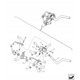 Reverse lever new holland t4 t5 47557162 cnh