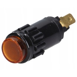 Orange indicator light 12v, casing diameter 18mm