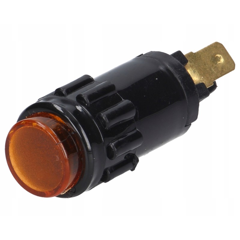 Orange indicator light 12v, casing diameter 18mm