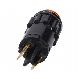 Orange indicator light 12v, casing diameter 18mm