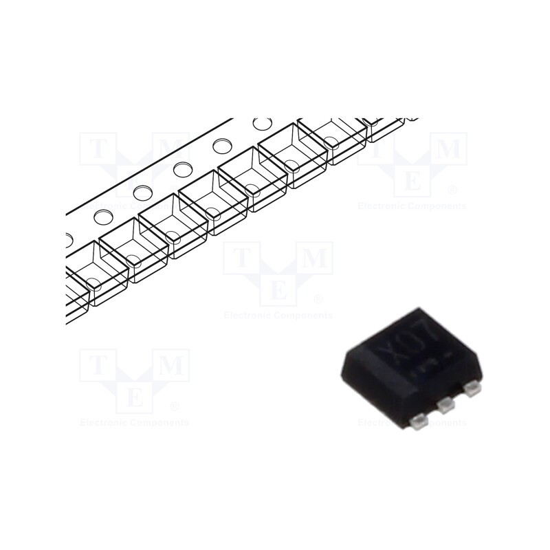3 pcs x ROHM SEMICONDUCTOR - US6X7TR - Transistor: NPN / PNP, bipolar, complementary pair, 12V, 1.5A