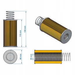 Hydraulic filter hy9334 sf filter