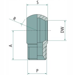 Ring connector 3 8 inch BSP with male thread