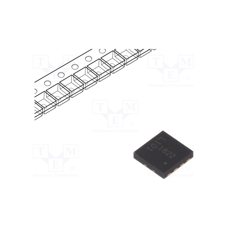 1 pcs x DIODES INCORPORATED - DLD101Q-7 - IC: driver, single transistor, LED driver, DFN8, 800mA, Ch: 1, 5÷50V