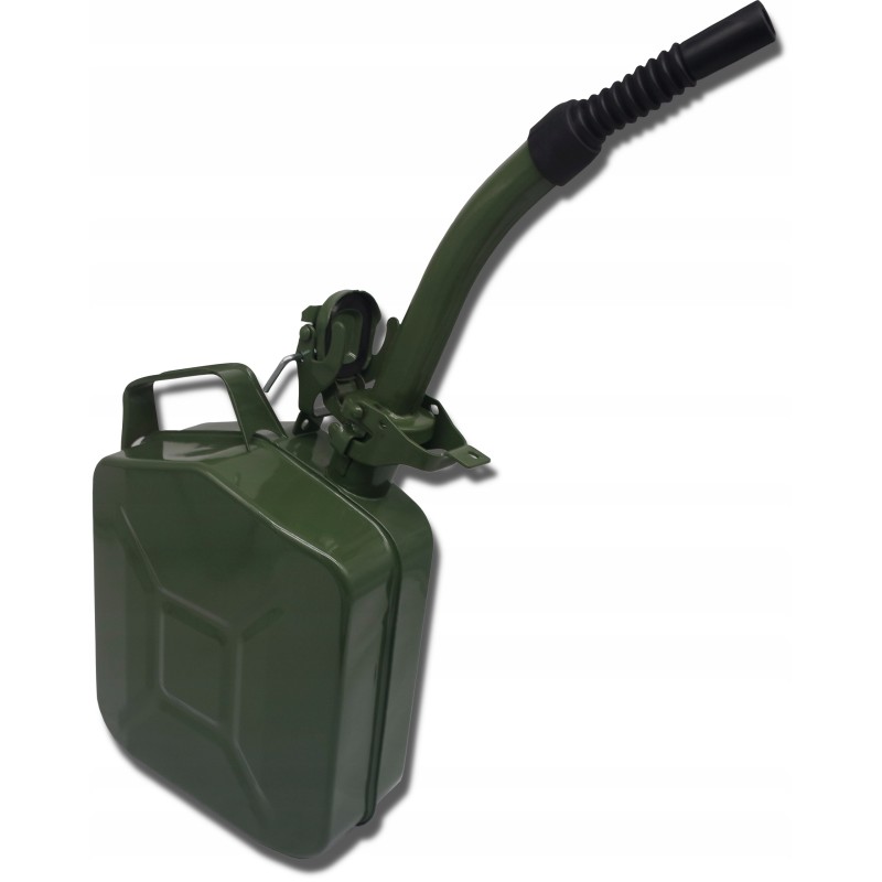 Metal canister 5l fuel petrol oil funnel