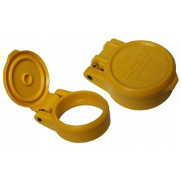 Dust cover for euro socket, yellow faster