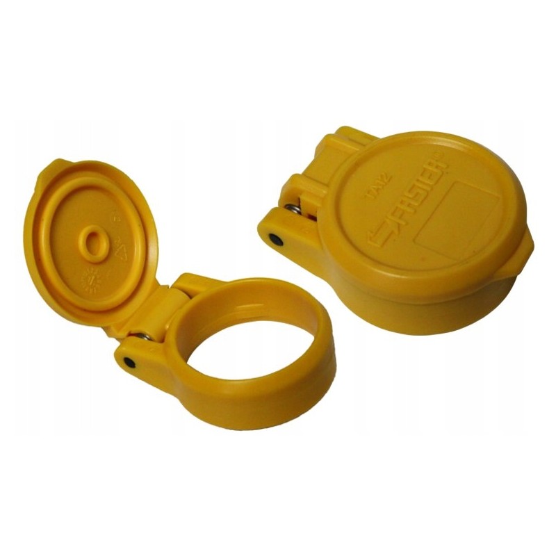 Dust cover for euro socket, yellow faster