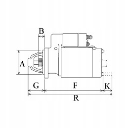 Starter 3kw deutz f2l1011 0001230013