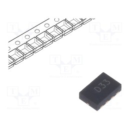 3 pcs x DIODES INCORPORATED - ZXTD720MCTA - Transistor: PNP x2, bipolar, 40V, 3A, 2.45W, DFN3020B-8