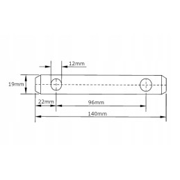 Top link pin 19x140mm gopart z319140gp