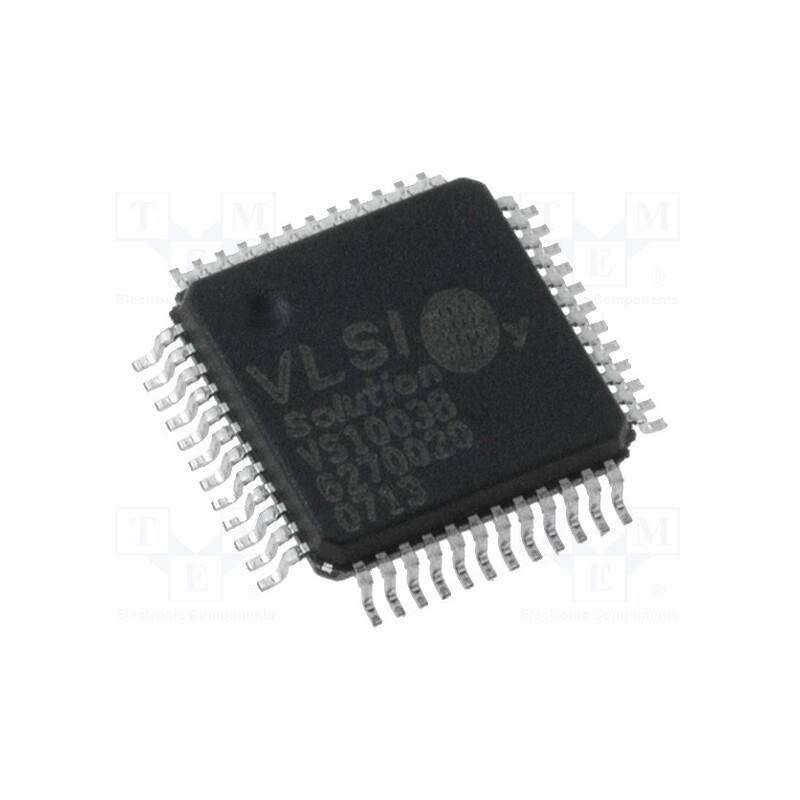 1 pcs x VLSI - VS1003B-L - IC: interface, codec audio, SPI,UART, SMD, LQFP48