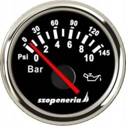 Oil pressure gauge fi 52 mm 0 10 bar black