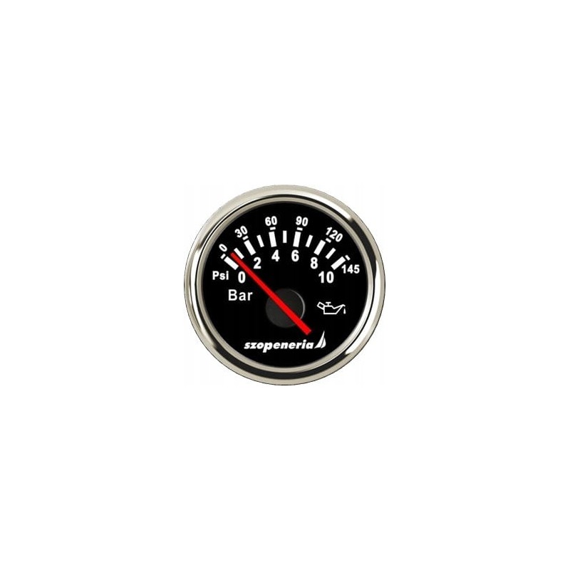 Oil pressure gauge fi 52 mm 0 10 bar black