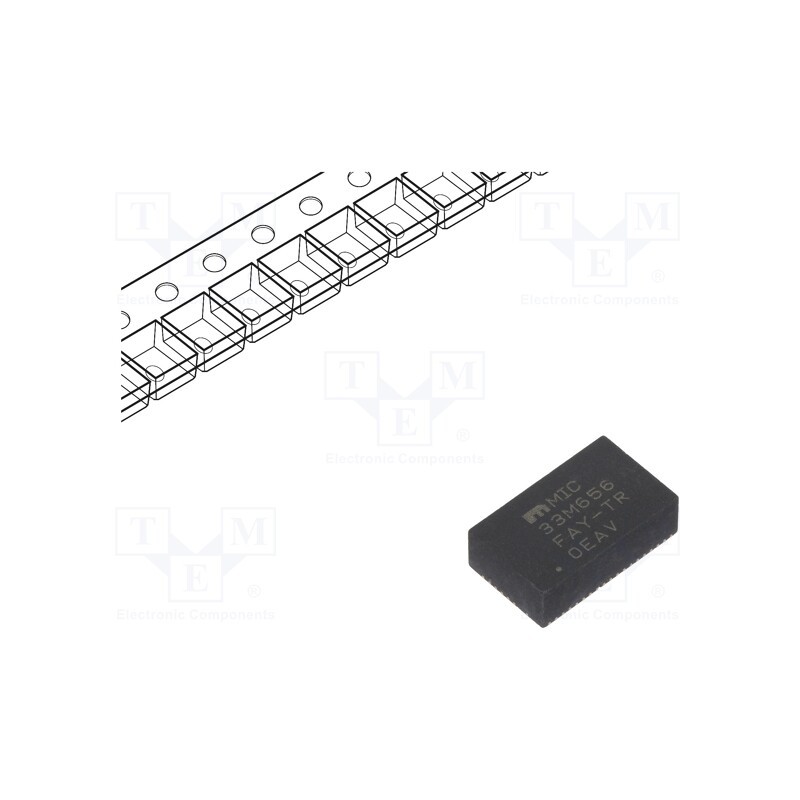 1 pcs x MICROCHIP TECHNOLOGY - MIC33M656-FAYMP-TR - IC: PMIC, DC/DC converter, Uin: 2.4÷5.5VDC, Uout: 0.9VDC, 6A, Ch: 1