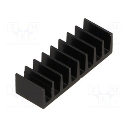 2 pcs x FISCHER ELEKTRONIK - ICK14/16B - Heatsink: extruded, black, L: 6.3mm, W: 19mm, H: 4.8mm, 50K/W