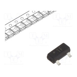 25 pcs x DIOTEC SEMICONDUCTOR - BC847B-AQ - Transistor: NPN, bipolar, 45V, 0.1A, 250mW, SOT23