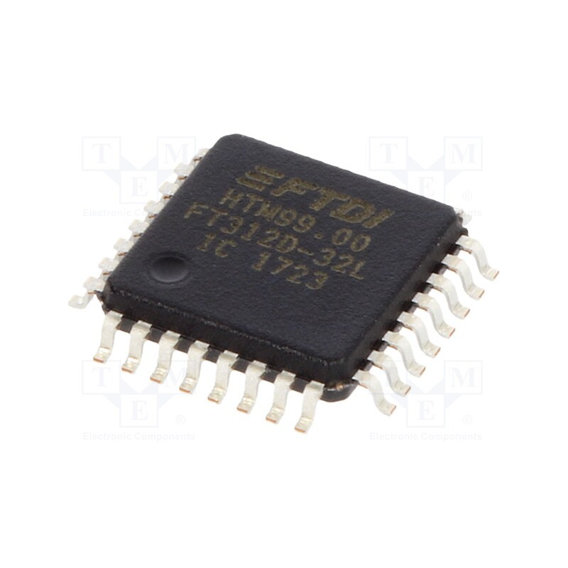 1 pcs x FTDI - FT312D-32L1C-T - IC: interface, USB-basic UART, Full Speed, 3.3VDC, LQFP32