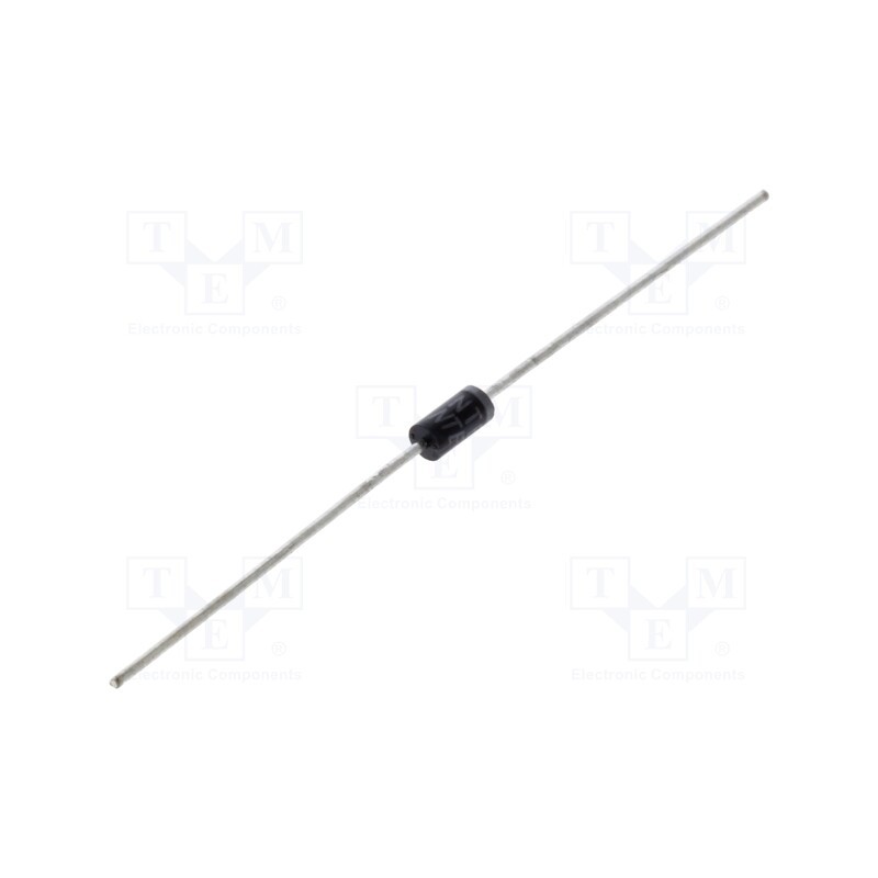 1 pcs x NTE Electronics - NTE116 - Diode: rectifying, THT, 600V, 1A, Ifsm: 30A, DO41, Ufmax: 1.1V
