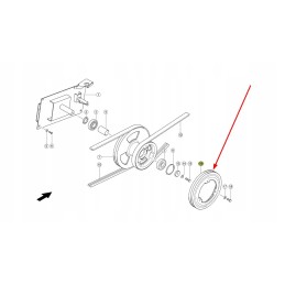 660484 0 straw chopper pulley