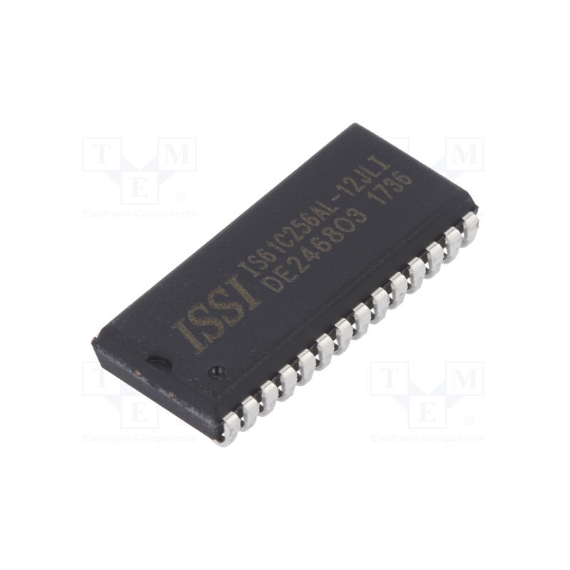 1 pcs x ISSI - IS61C256AL-12JLI - IC: SRAM memory, 256kbSRAM, 32kx8bit, 5V, 12ns, SOJ28, parallel