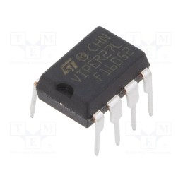 1 pcs x STMicroelectronics - VIPER27LN - IC: driver, flyback, PWM controller, DIP7, 3A, 800V, Ch: 1, 54÷66kHz