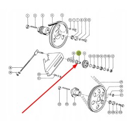 571434 2nd sprocket shaft