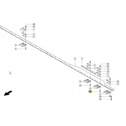 244247 0 bayonet carriage bolt M10 x 35
