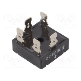 1 pcs x DIOTEC SEMICONDUCTOR - DB25-12 - Bridge rectifier: three-phase, Urmax: 1.2kV, If: 25A, Ifsm: 350A