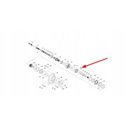 Tb1s411010055k basket piston pto 93 x 119 x 18