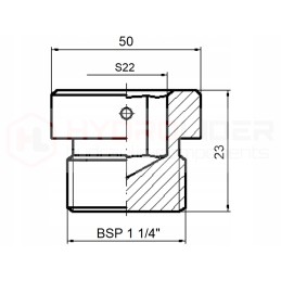 Hydraulic plug with thread seal 1 1 4